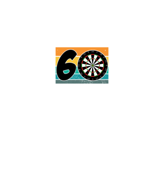 'I''m not 60 I''m triple 20 darts birthday' model negru pe tricou