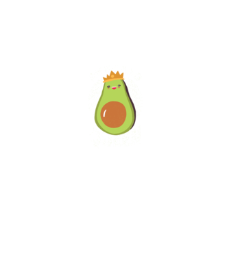 Avocado Queen Regina Avocado model albastru jeanși pe tricou