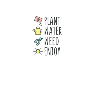 Plant Water Weed Enjoy model gri pe tricou