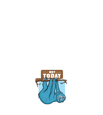 Not today Leneș model negru pe tricou