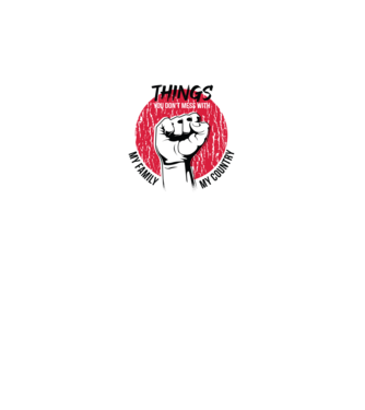 3 lucruri de care să nu te legi: Familia mea, țara mea și libertatea mea model gri pe tricou