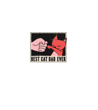 Best Cat Dad Ever - Cel mai bun stăpân de pisică model albastru regal pe tricou
