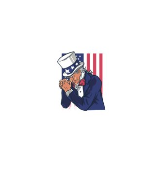 Uncle Sam se roagă model albastru regal pe tricou