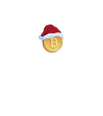 Crăciun Bitcoin model alb pe tricou