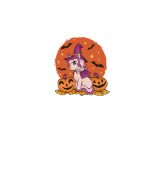 Unicorn Halloween model turcoaz pe tricou