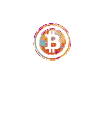 Bitcoin Watercolor model negru pe tricou