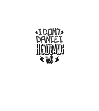 Nu dansez, fac Headbang model gri pe tricou