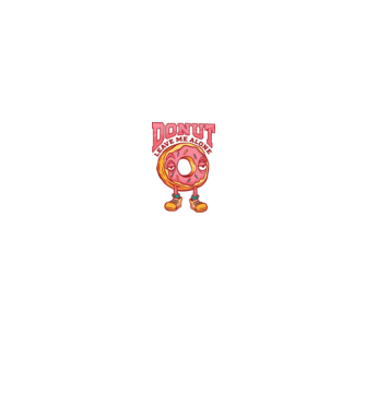 Donut leave me alone model alb/roșu pe tricou