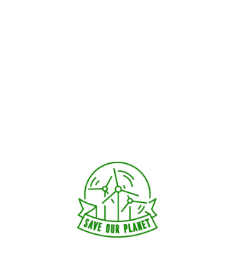 Save Our Planet - Ziua Pământului model negru pe tricou