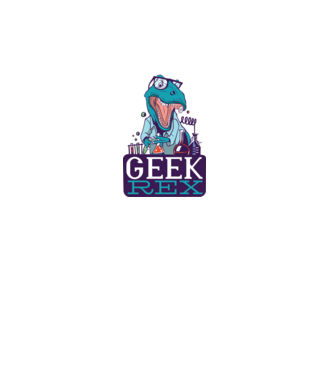 Geek Rex dinozaur tricou model turcoaz pe tricou