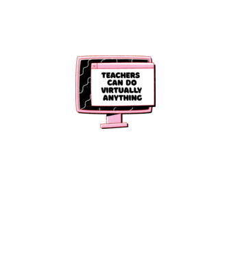 Home Office Pentru profesori model roz pe tricou