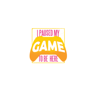 I paused my game to be here tricou amuzant Gamer model albastru jeanși pe tricou