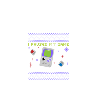I paused my game to be here - Gamer pulovăr urât model negru pe tricou