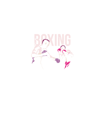 Boxing model albastru jeanși pe tricou