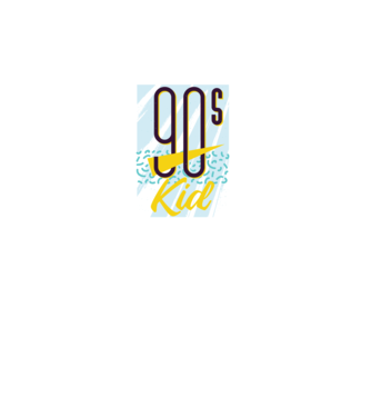 Retro 90s Kid model turcoaz pe tricou