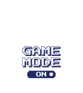 Game mode on Gamer pixel model alb pe tricou