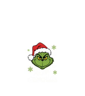 Merry Grinchmas Negru model negru pe tricou
