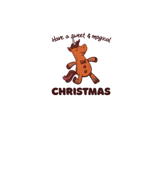 Have a sweet and magical Christmas model alb pe tricou
