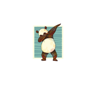 Panda DAB dans model negru pe tricou
