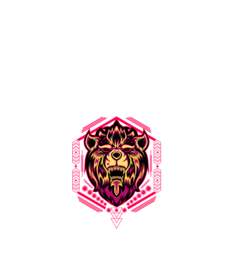 Lion geometry model negru pe tricou