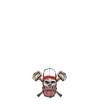 Craniu Viking model albastru deschis pe tricou