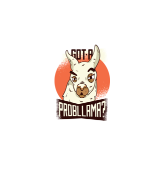 Got a Probllama? Lama model albastru deschis pe tricou