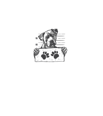 Staffordshire Terrier Închisoare model gri pe tricou