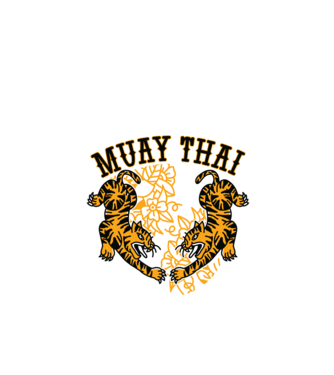 Tigri Muay Thai model verde de măr pe tricou