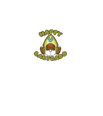 Avocado bebe model verde pe tricou