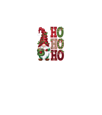 HOHOHO Gnome model negru pe tricou
