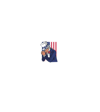 Uncle Sam se roagă model gri pe tricou