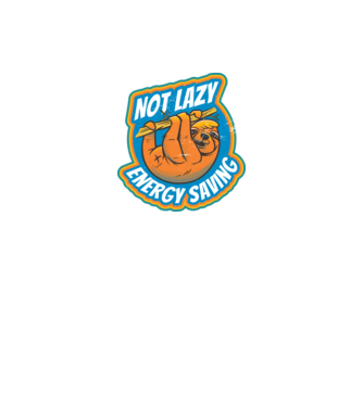 Not Lazy, Energy Saving - Leneș model negru pe tricou