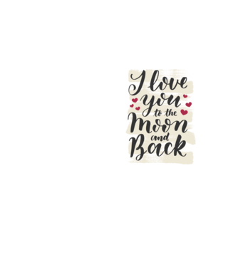'I love you to the moon and back tricou drăguț Valentine''s Day' model galben neon pe tricou
