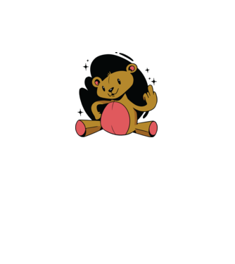 Ursuleț Teddy hain model galben neon pe tricou