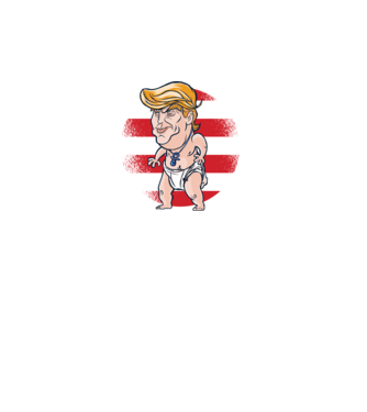 Trump Baby tricou amuzant model turcoaz pe tricou