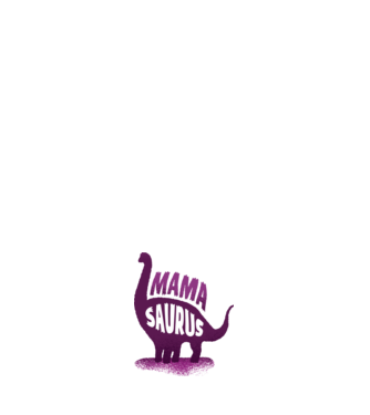 Mamasaurus model negru pe tricou