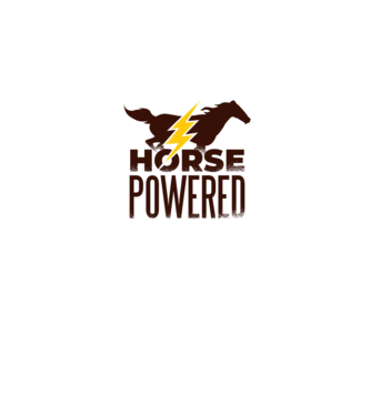 Horse Powered Cal-putere tricou călăreț model gri pe tricou