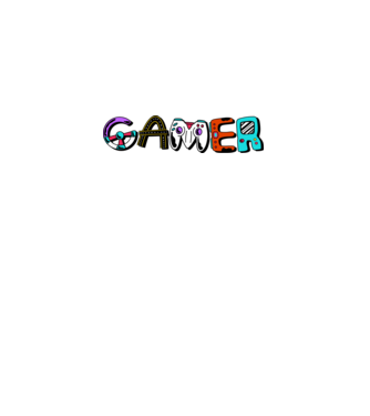 Inscripție Gamer model kaki pe tricou