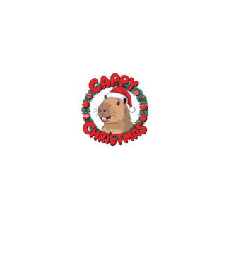 Cappy Christmas 1 model alb pe tricou