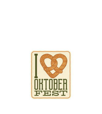 I Love Oktoberfest model negru pe tricou