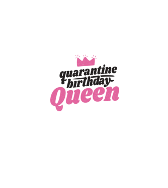 quarantine Queen model gri pe tricou