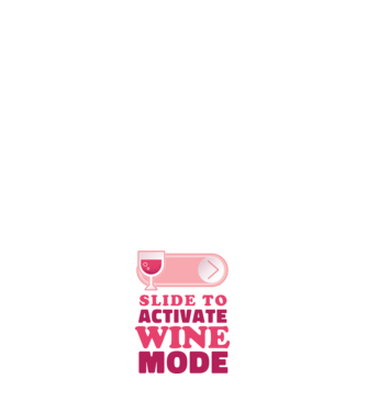 Slide To Activate Wine Mode model negru pe tricou