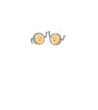 Let Your Money Work model negru pe tricou