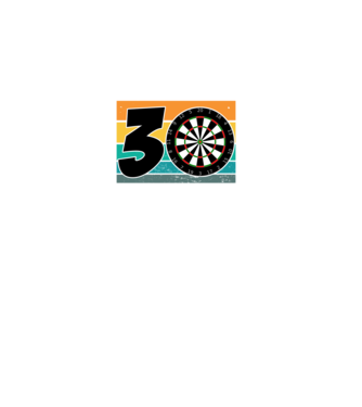 'I''m not 30 I''m double 15 darts birthday' model negru pe tricou