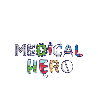 Medical Hero - Eroi de zi cu zi model alb pe tricou