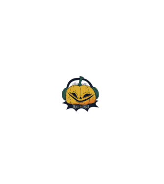 Dovleac Halloween model gri pe tricou