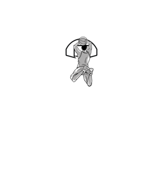 Baschet aruncare la coș model turcoaz pe tricou