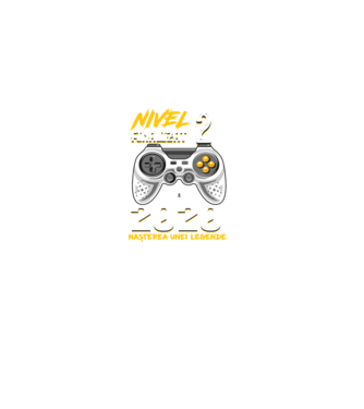 Nivel 2 finalizat. 2020 nașterea unei legende model negru pe tricou