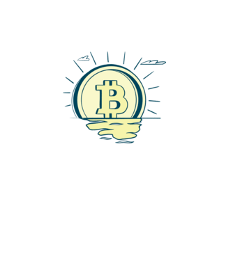 Bitcoin sunrise model turcoaz pe tricou