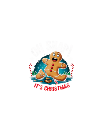 Oh snap! It's christmas Negru model negru pe tricou